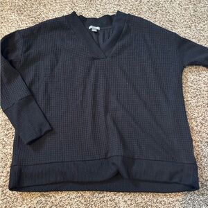 Black v neck top
